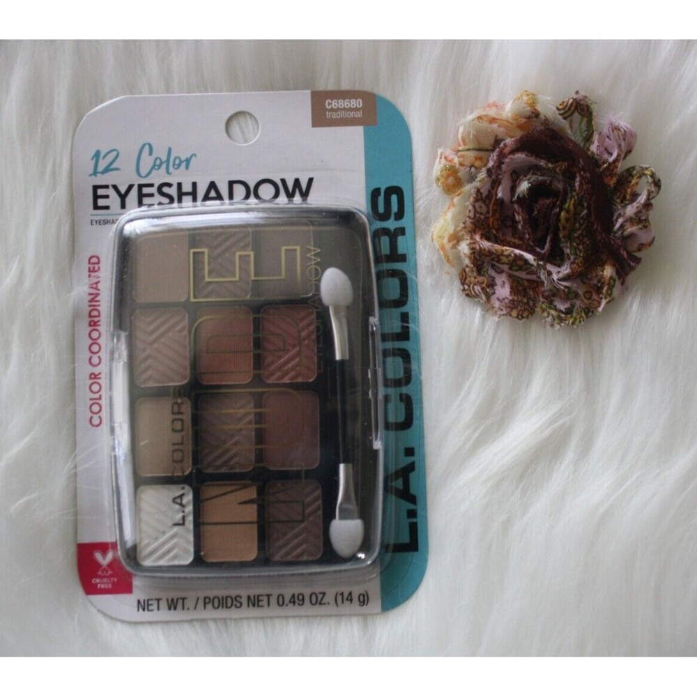 Eyeshadow Bold L.A Colors 12 color Shade & Highlight Eye Shadow Traditional New